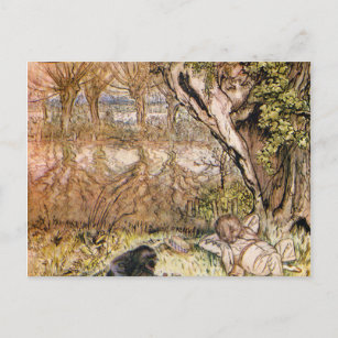 Carte Postale Rat Et Mole Pique-Nique - Arthur Rackham