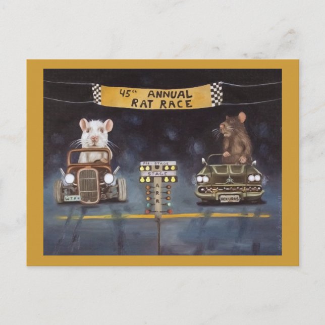 Carte Postale Rat Race (Devant)