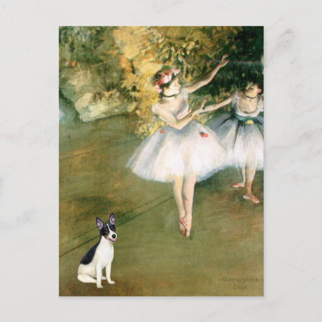 Carte Postale Rat Terrier - Deux Danseurs (Devant)