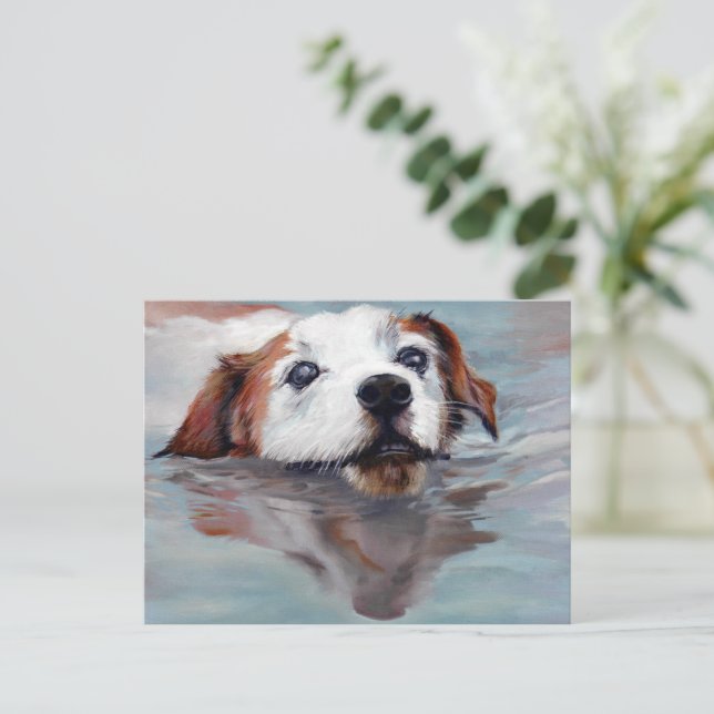 Carte postale Rataplan Jack Russel (Debout devant)