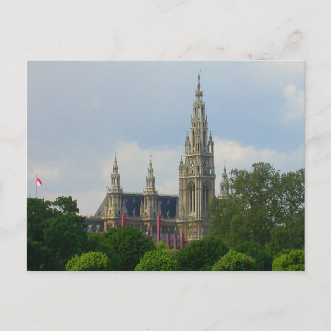 Carte Postale Rathaus, Vienne Autriche (Devant)