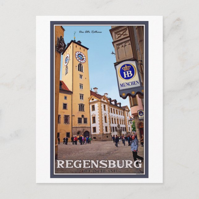 Carte Postale Ratisbonne - Altes Rathaus (Devant)