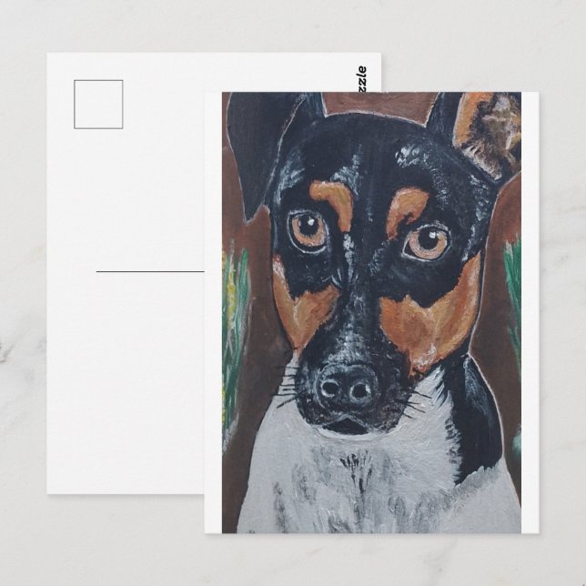 Carte Postale Ratonero dans Canyon Peinture par Alfred Fox (Devant / Derrière)