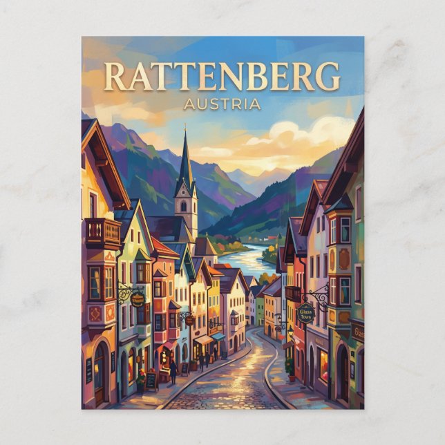 Carte Postale Rattenberg Autriche (Devant)