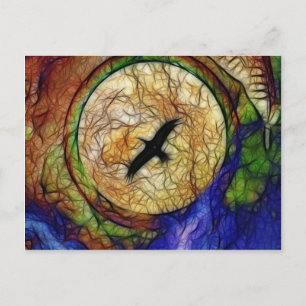 Carte Postale Raven Hawk