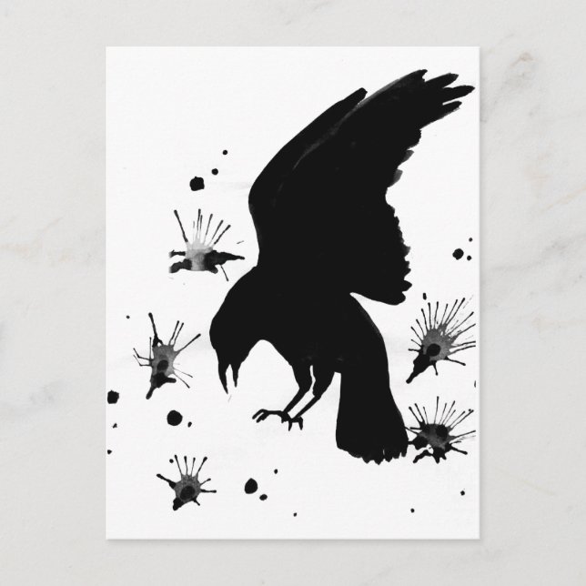 Carte Postale Raven Nevermore (Devant)