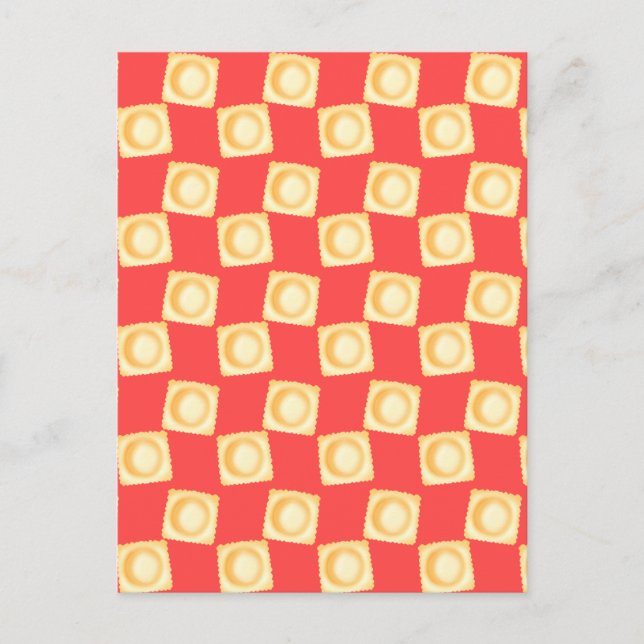 Carte Postale Ravioli délicieuses pâtes (Devant)