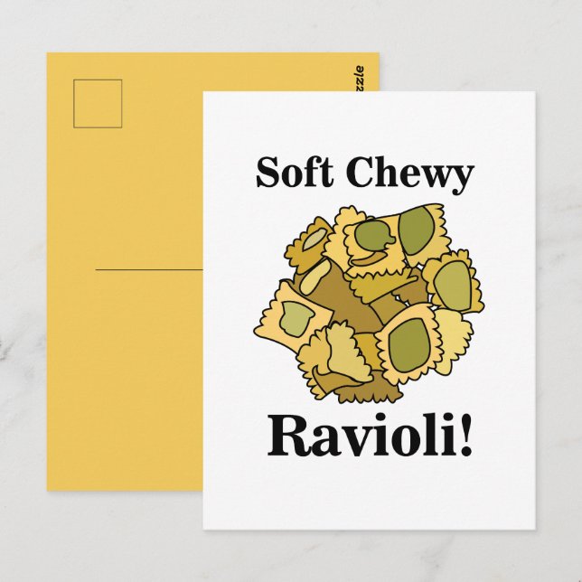 Carte Postale Ravioli Pasta (Devant / Derrière)