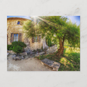 Carte Postale Rayon de soleil à l'abbaye de St. Hilaire France