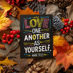 Carte Postale Rayonner l'amour, embrasser l'unité