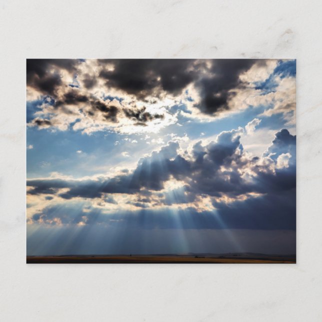 Carte Postale Rayons de soleil venant d'en haut (Devant)