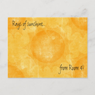 Carte Postale Rays of sunshine (Thank You)