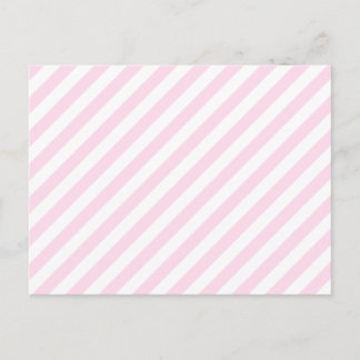 Carte Postale Rayures blanches et rose-clair