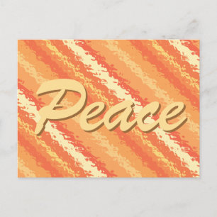 Carte Postale Rayures de verre - nuances d'orange et d'or