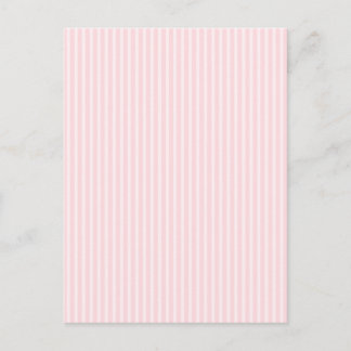 Carte Postale Rayures pastel rose bonbon.