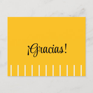 Carte Postale Rayures sur Merci Espagnol