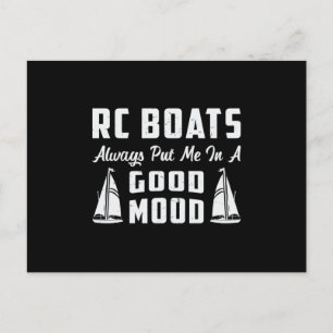 Carte Postale RC Boat Me Placer De Bonne Humeur Modèle Funny RC