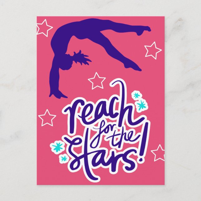 Carte Postale Reach for the Stars Gymnastique Tumbling (Devant)
