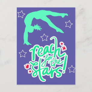 Carte Postale Reach for the Stars Gymnastique Tumbling