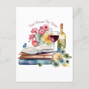 Carte Postale Read Between Wines