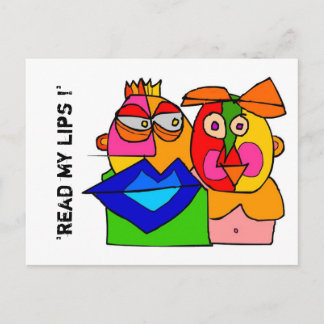 Carte Postale "read my lips" !