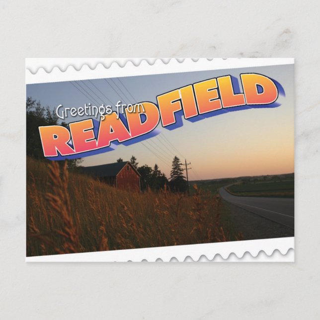 Carte Postale Readfield, ferme du Wisconsin (Devant)