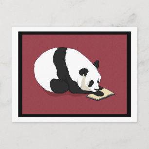 Carte Postale Reading Panda