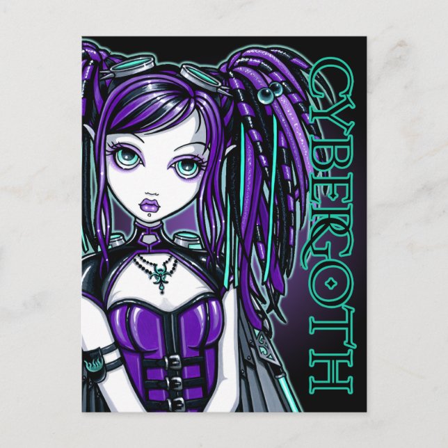 Carte postale Reagan Cyber Goth Radioactive Fairy  (Devant)
