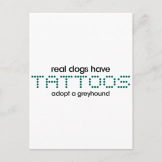 Carte Postale Real Dogs Have Tattoos