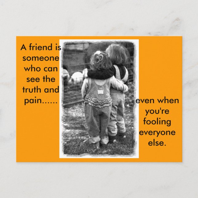 Carte Postale real_friends, Un ami.. (Devant)