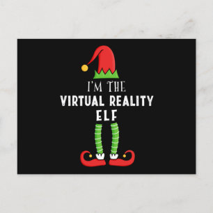 Carte Postale Réalité virtuelle Cadeau de Noël de famille jumelé