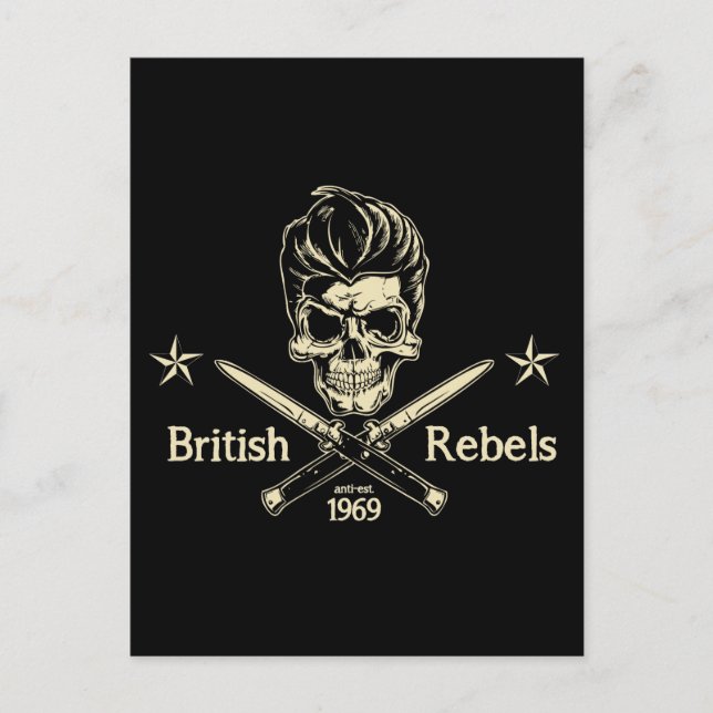 Carte Postale Rebelles britanniques (Devant)