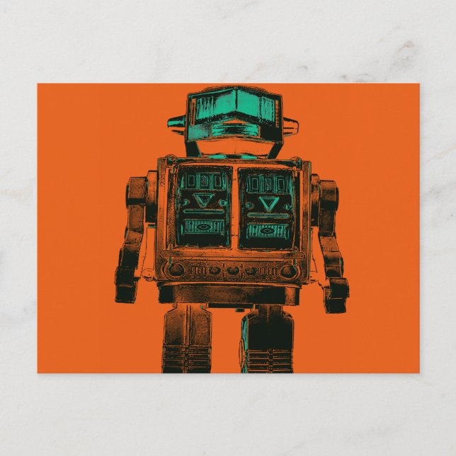 Carte Postale Rébellion des robots radioactifs (Devant)