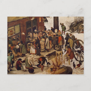 Carte Postale Recensement à Bethléem, détail du bureau de recens