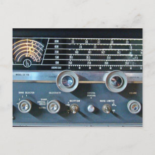 Carte postale Récepteur radio à ondes courtes