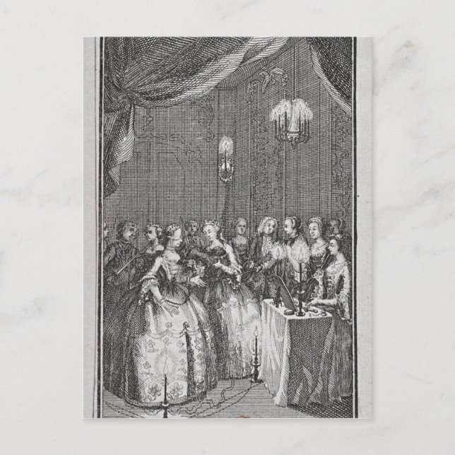 Carte Postale Réception des Dames au Lodge of Mopses (Devant)