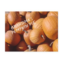 Recette à tarte Citrouille de grand-mère Orange Fa