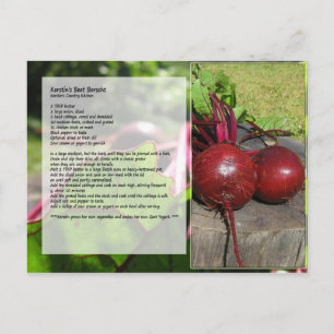Carte postale Recette Borscht de betterave Kerstin