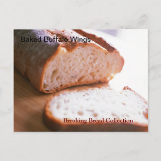 Carte Postale Recette Breaking Bread Buffalo Wings
