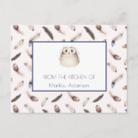 Recette d'aquarelle et de chouette |