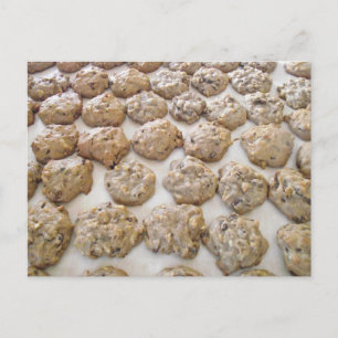 Carte Postale Recette de biscuits Hermit