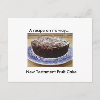 Carte postale Recette de gâteau de la Bible