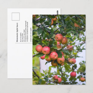 Carte Postale Recette de sauce pomme