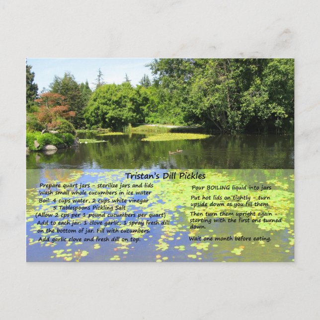 Carte postale Recette de selle (Devant)