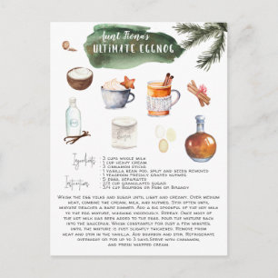 Carte Postale Recette Eggnog Ultimate   Fêtes