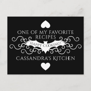 Carte Postale Recette gothique de chauve-souris