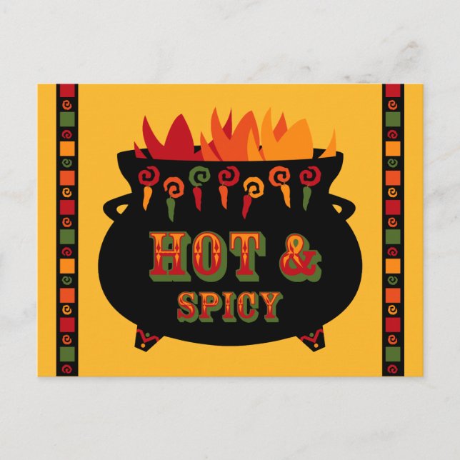 Carte postale Recette Hot & Spicy (Devant)