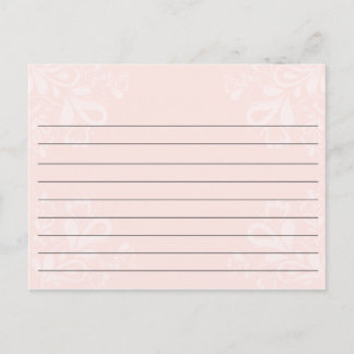 Carte Postale Recette mariage - Flèches roses