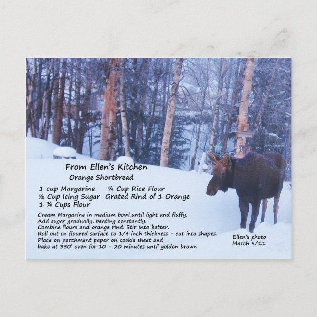 Carte postale Recette Pain Raccourci (Devant)