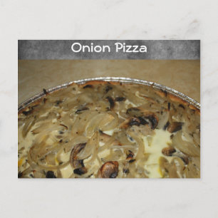 Carte Postale Recette Pizza d'oignon